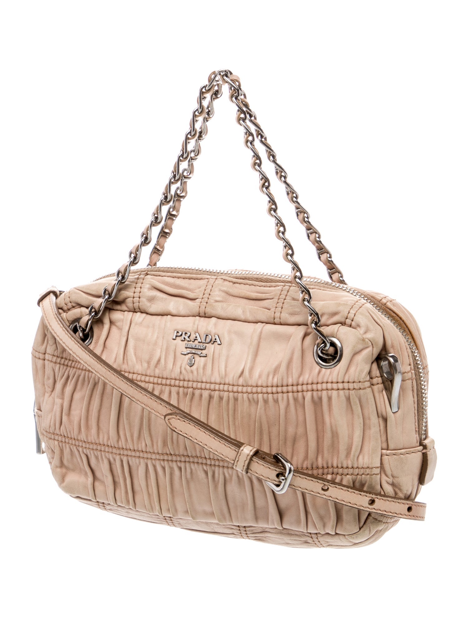 Prada Leather Top Handle Bag